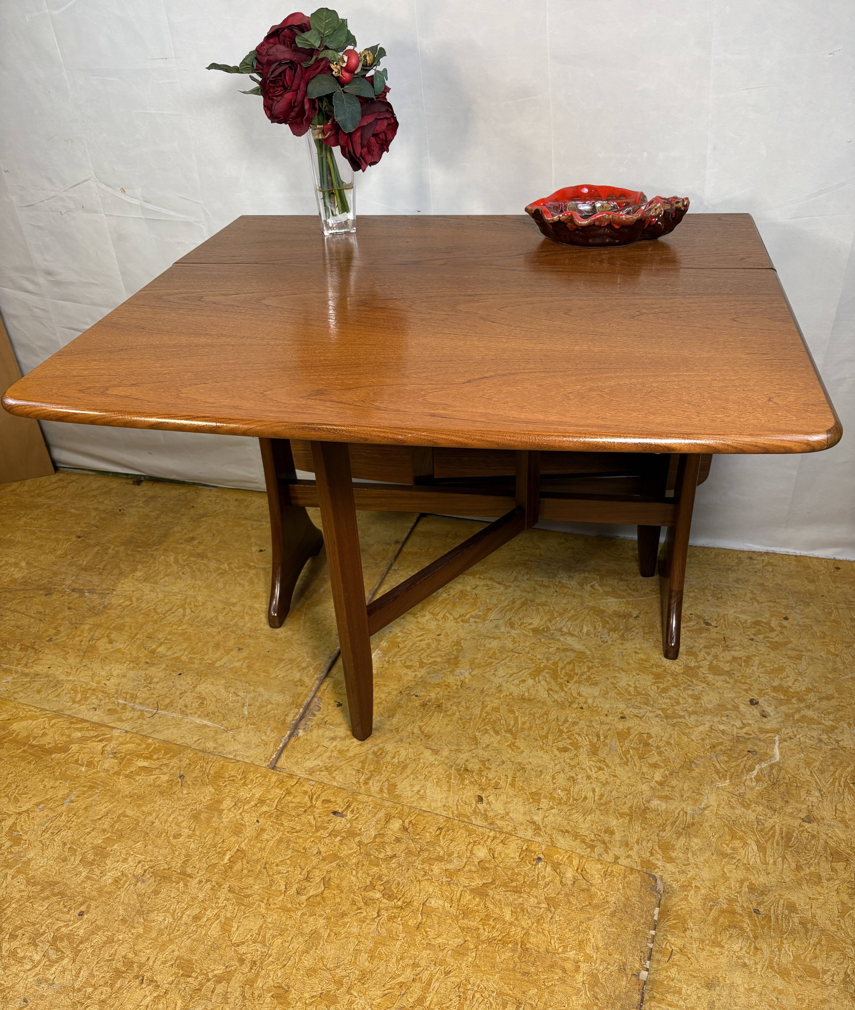 Mid-Century Retro Vintage Teak Drop Leaf Dining Table by G Plan 1960s  Kitc