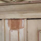 Armoire 2 portes miroirs patiné