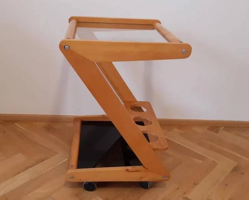 Midcentury Serving Bar Cart or Trolley, 1960s