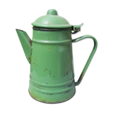Enamelled sheet metal teapot