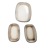 Set of 3 stoneware dishes "Salins"