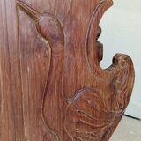 Solid teak carved swing cradle