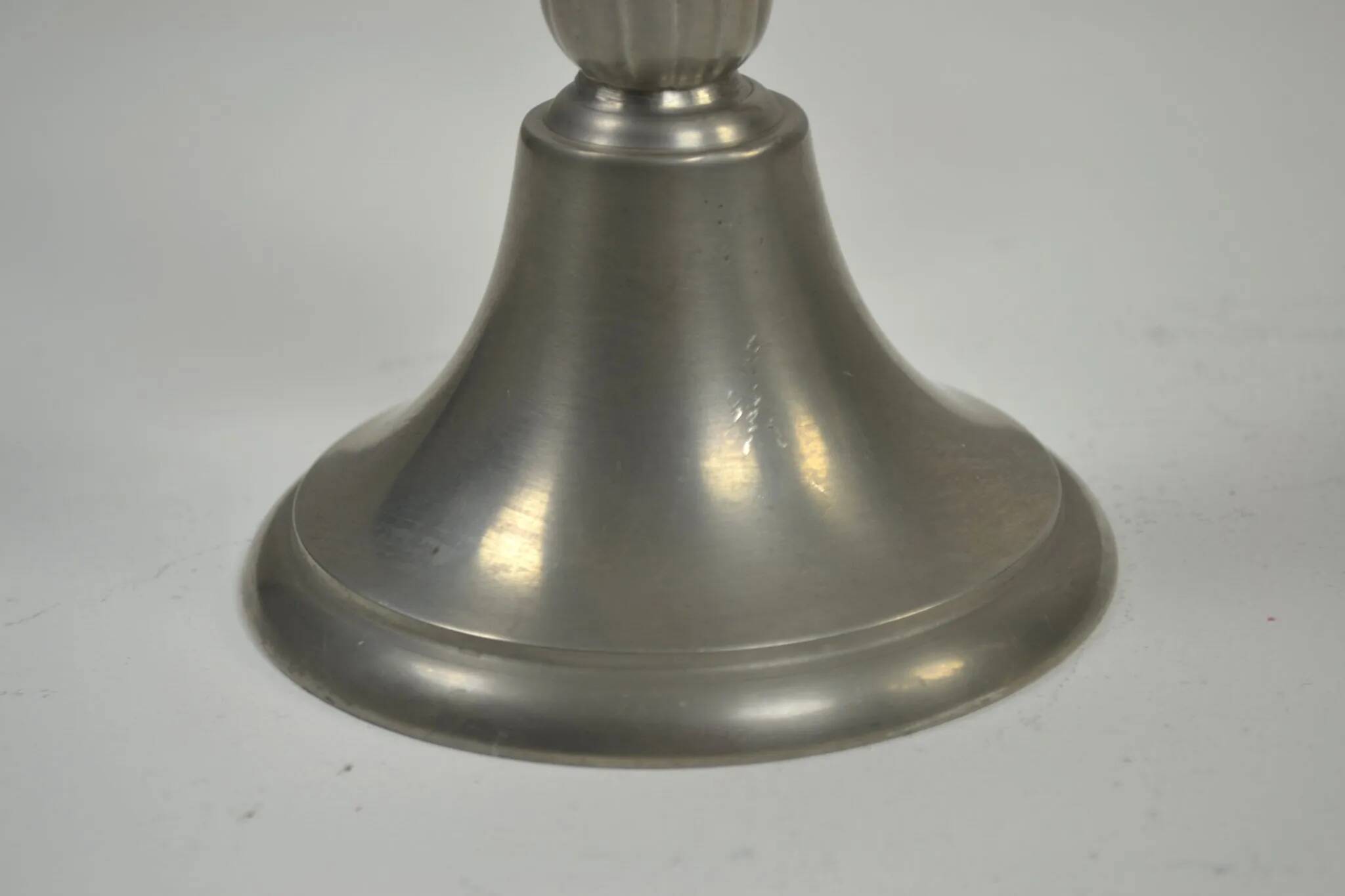 Rare pair of Pewter Candle Holders, Model 224 by GAB Tenn, Sweden, 1932