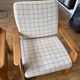 Paire de fauteuils en pin vintage 