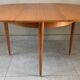 Vintage scandinavian table from the 60s extendable with butterfly extension