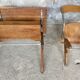 Adjustable Modernists desk and children's chair - Ets. Levant & Godefroy - design 1950