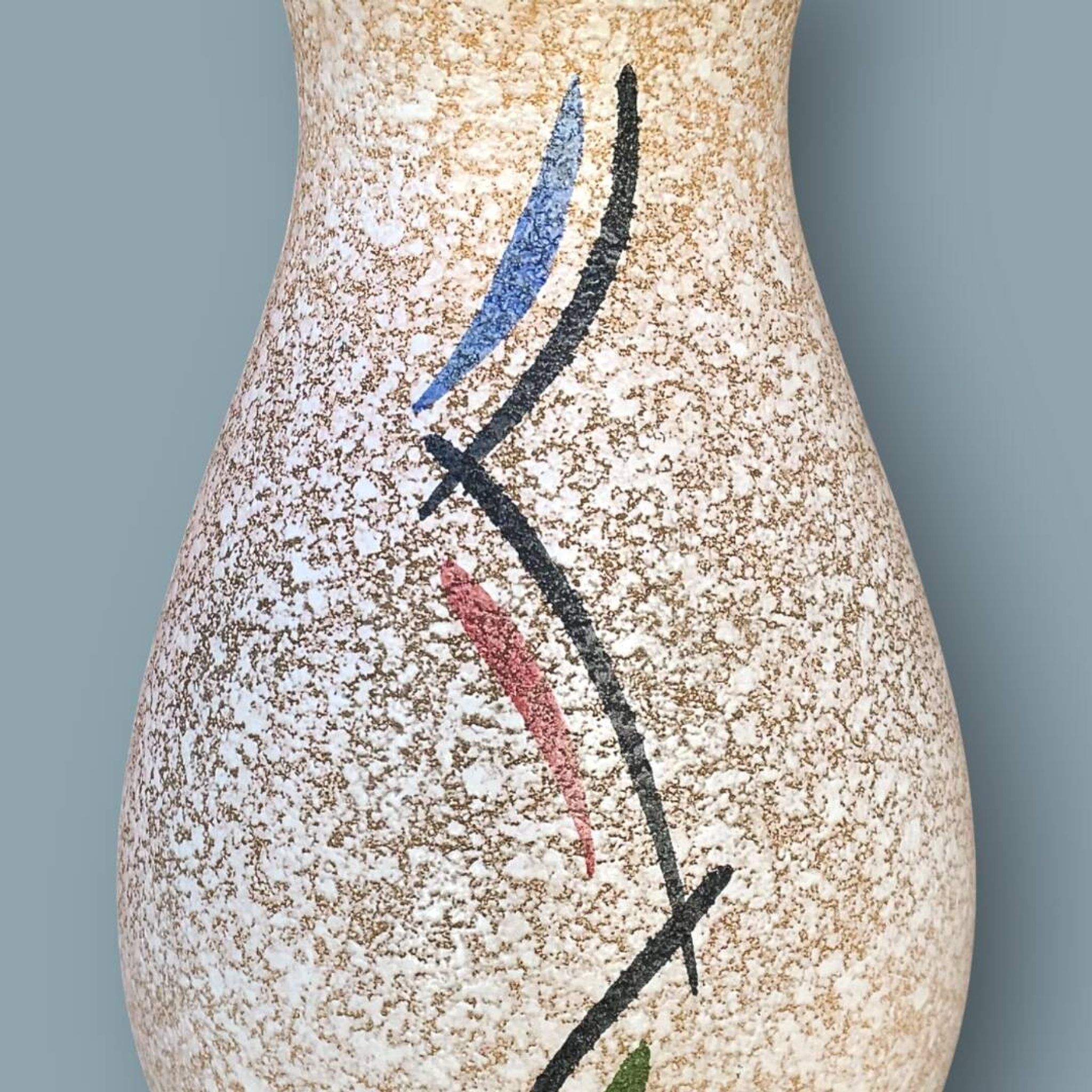 Vase moderniste Scheurich Keramik 215-33 - West Germany
