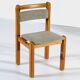 Set of six solid pine vintage mid century modern dining chairs by Danish Thorsø Møbelfabrik, 1960s