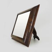Very large Psyche Mirror in walnut wood. Orthodox bible mirror. 19th century. 53X63 cm - 20.86X24