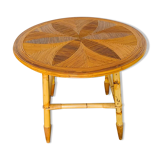 Round table rattan rosette
