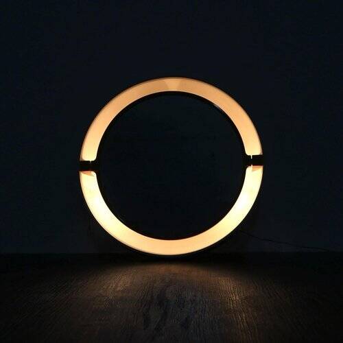 Space Age Plastic Mirror in the style of Specchio Allibert, 1970s