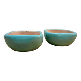 Pair of Keramos Sèvres ceramic pocket trays