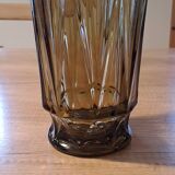 Smoked glass vase from the 70s