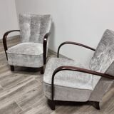 Armchairs by Jindrich Halabala for Up Závody, Set of 2