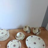 Service à dessert en porcelaine fine de Limoges