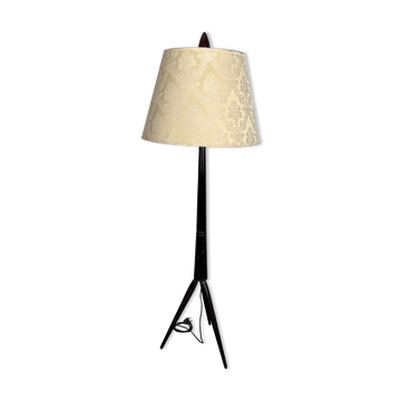 Lampadaire trépied en bois, Italie, années 1950