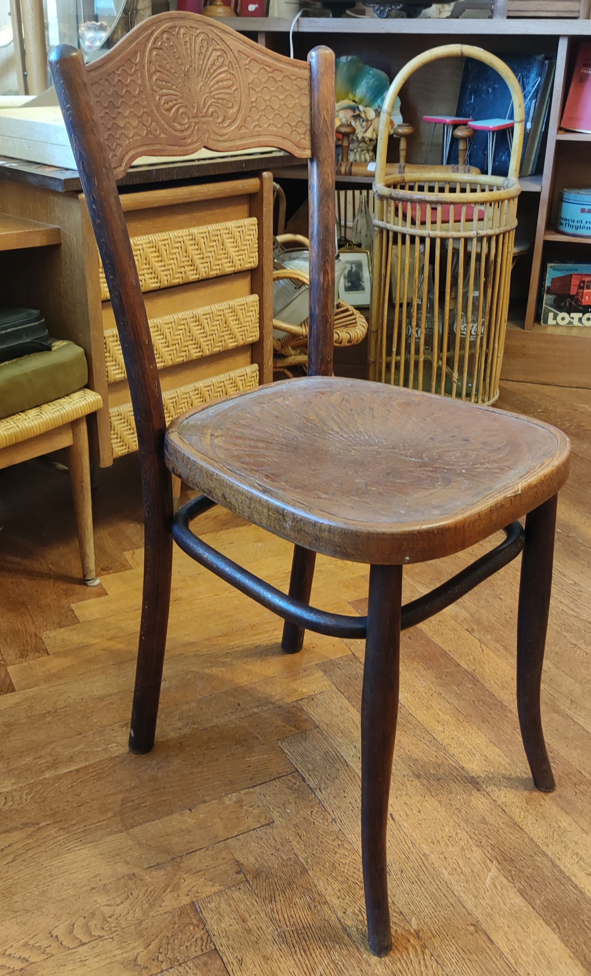 Old chair stamped Jacob and Josef Kohn