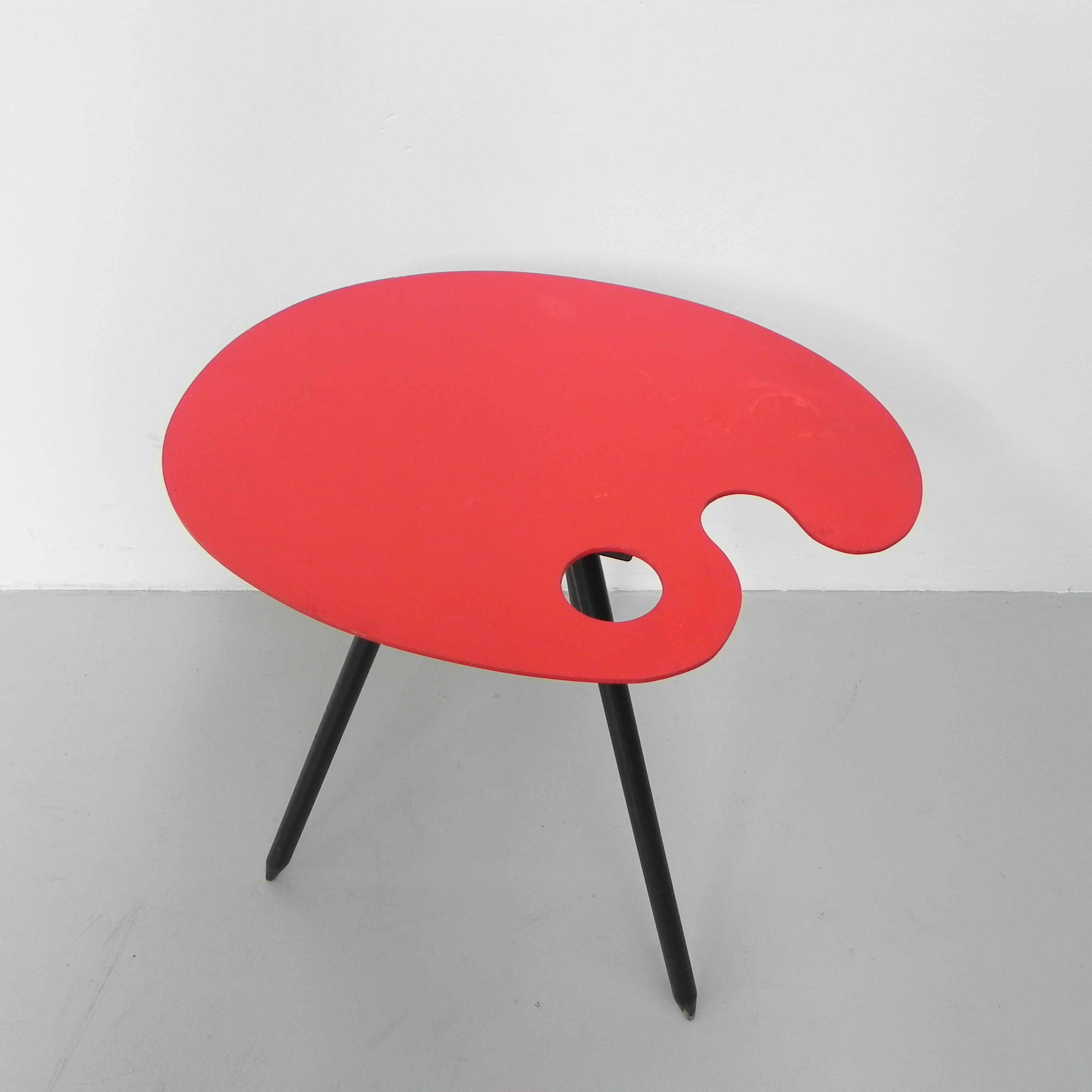 Side table Bois Manu by Lucien de Roeck, painter's palette