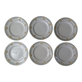 Terre de fer 6 assiettes plates Savigny