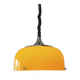 Suspension vintage Meblo Harvey Guzzini MCM en plastique jaune