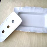 Pillivuyt white porcelain asparagus dish