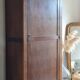 Antique Parisian wardrobe with one door.