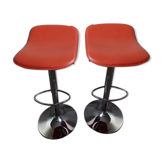 2 tabourets de bar vintage années 80
