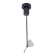 Vintage Pradina Telescopic Spotlight in White Glass, Italy, 1980