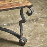 Exceptional garden table with scrollwork