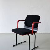 Black and red armchair by Yrjö Kukkapuro for Avarte, Finland, 1980s