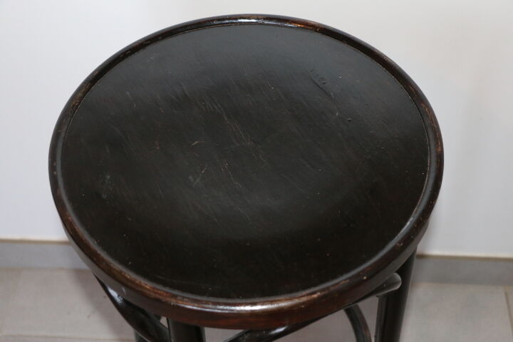 Dark wood stool 705mm