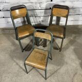 Lot de 13 chaises d'école stella