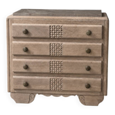 Commode Art Déco en chêne aérogommée