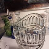 Art Deco cut crystal vase