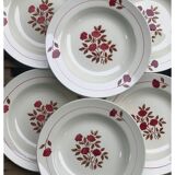 Assiette creuse en faïence HBCM modèle Martine