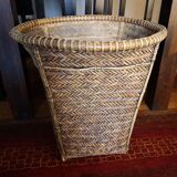 Corbeille, panier en rotin tressé, années 1920/1930