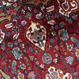 Handmade vintage Persian style Mahal rug 142cm x 204cm 1950s