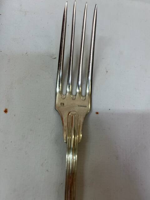 24 silver-plated cutlery forks and spoons