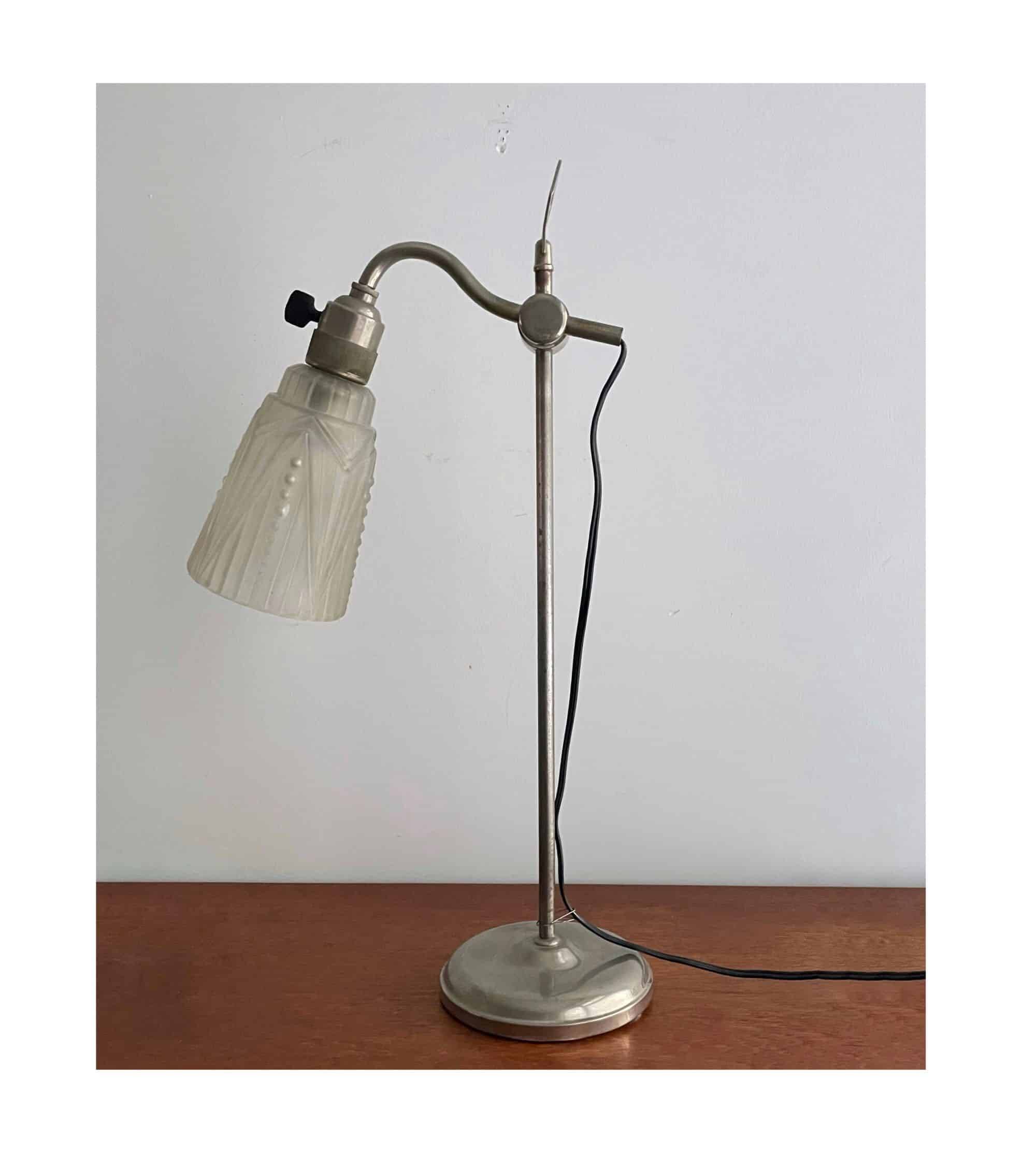 Art deco, French, table or desk lamp, 1920s