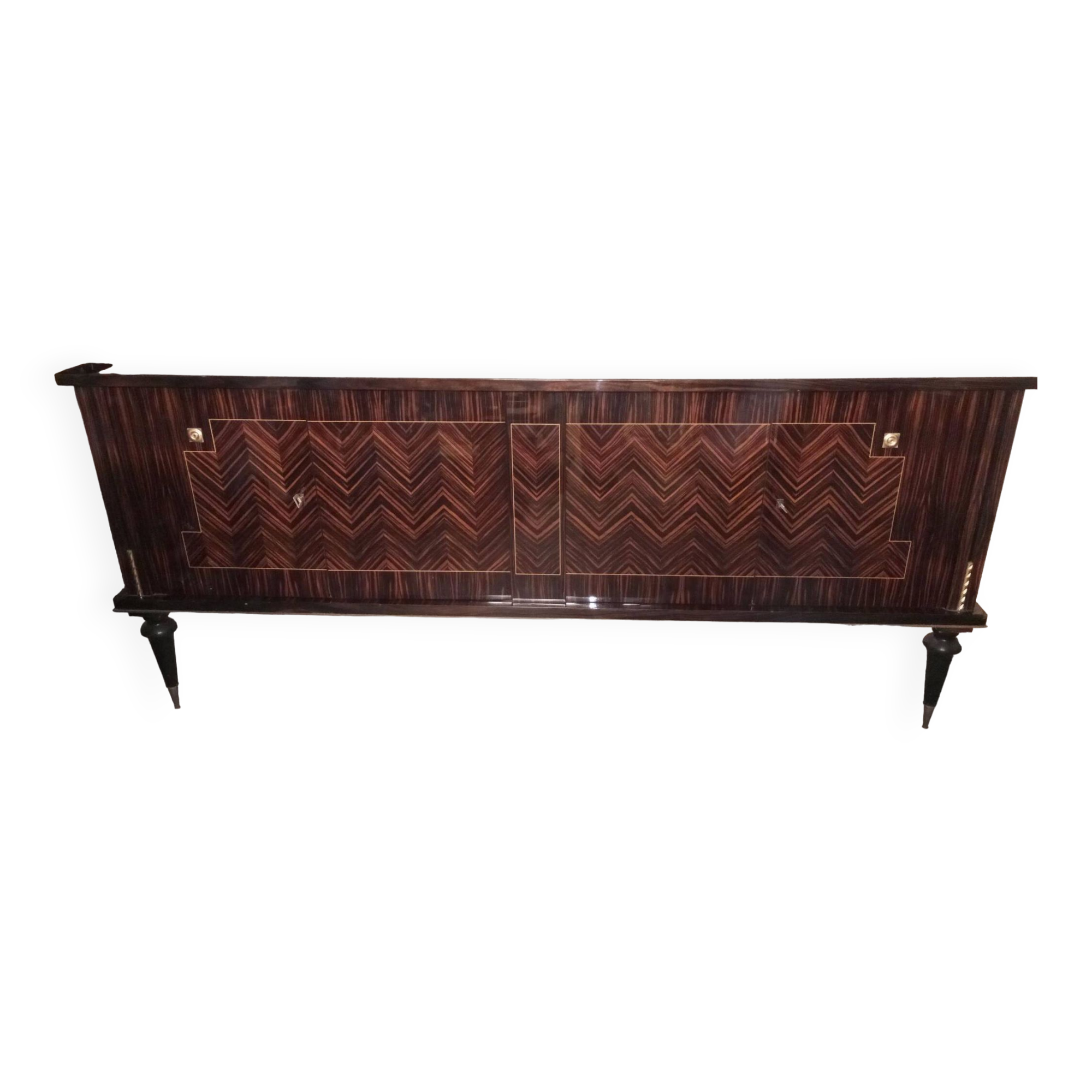 Enfilade vintage en ébène de macassar laqué