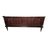 Vintage sideboard in lacquered macassar ebony