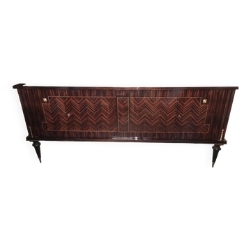 Vintage sideboard in lacquered Macassar ebony