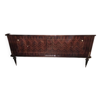 Vintage sideboard in lacquered macassar ebony