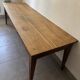 Authentic vintage farmhouse table from the 1950s in solid oak.