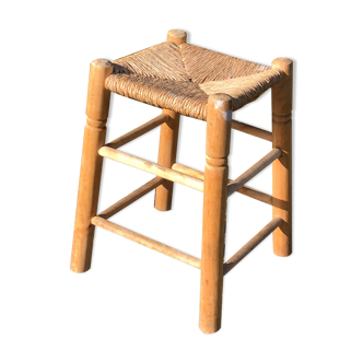 Vintage straw stool