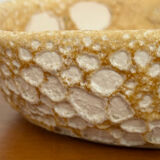 Vallauris ceramic empty pocket bowl vintage Fat Lava