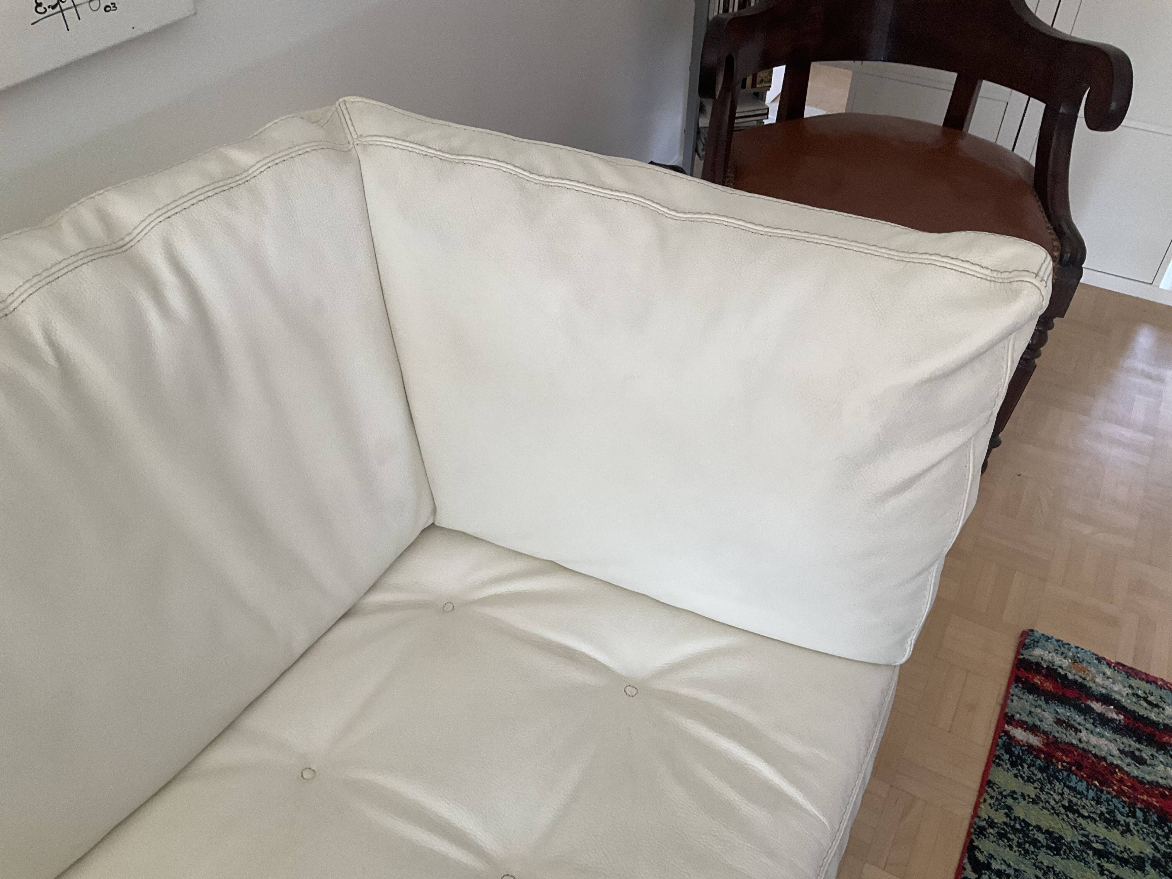 Roche Bobois leather two-seater sofa