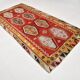 Grand Kilim Designer Vintage, Tapis Anatolien Rouge Fait Main, 149x308 Cm