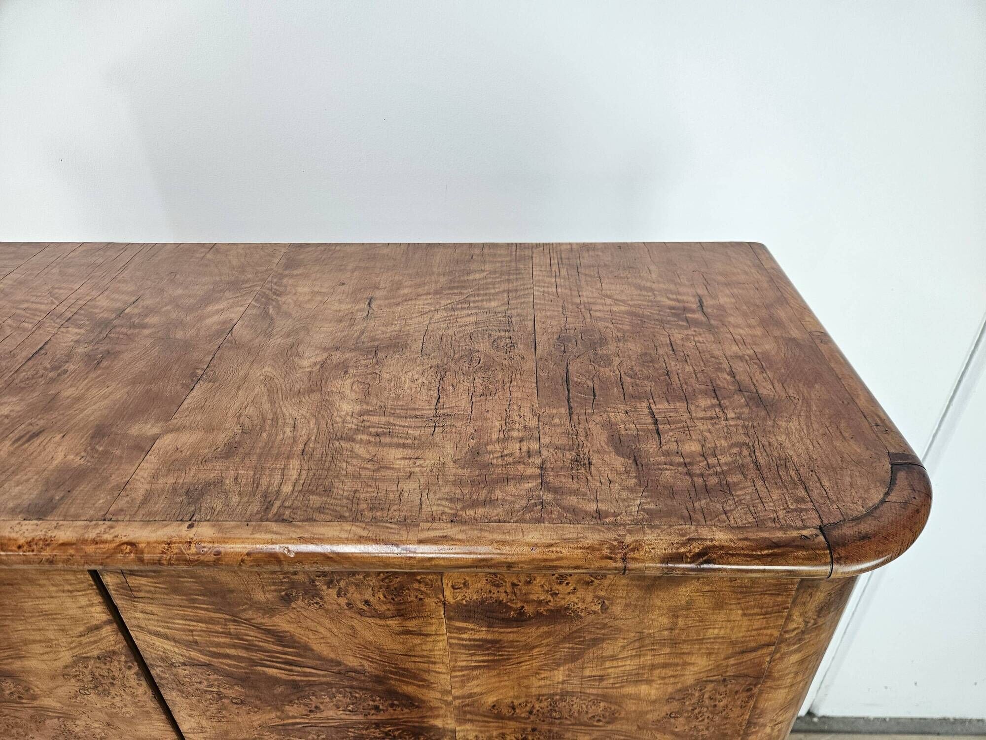 1930s Austrian Art Deco walnut burl sideboard