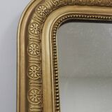 Very large Louis Philippe gilded trumeau mirror